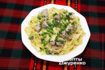 Фото рецепта лапша с мясом